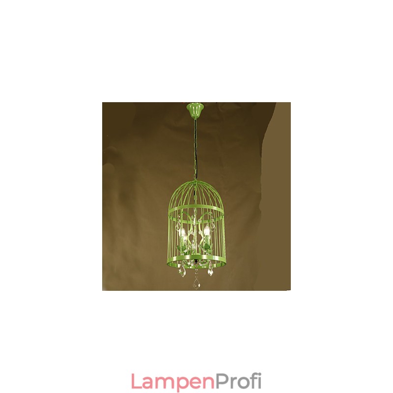 Vintage Eisen Käfig Treppe Lampe Kronleuchter Kristall