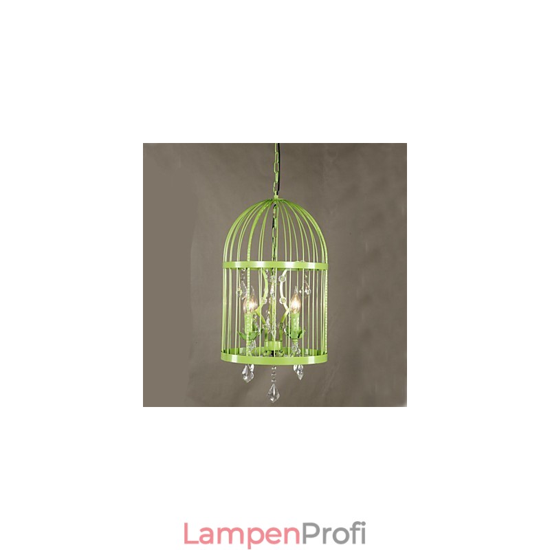 Vintage Eisen Käfig Treppe Lampe Kronleuchter Kristall