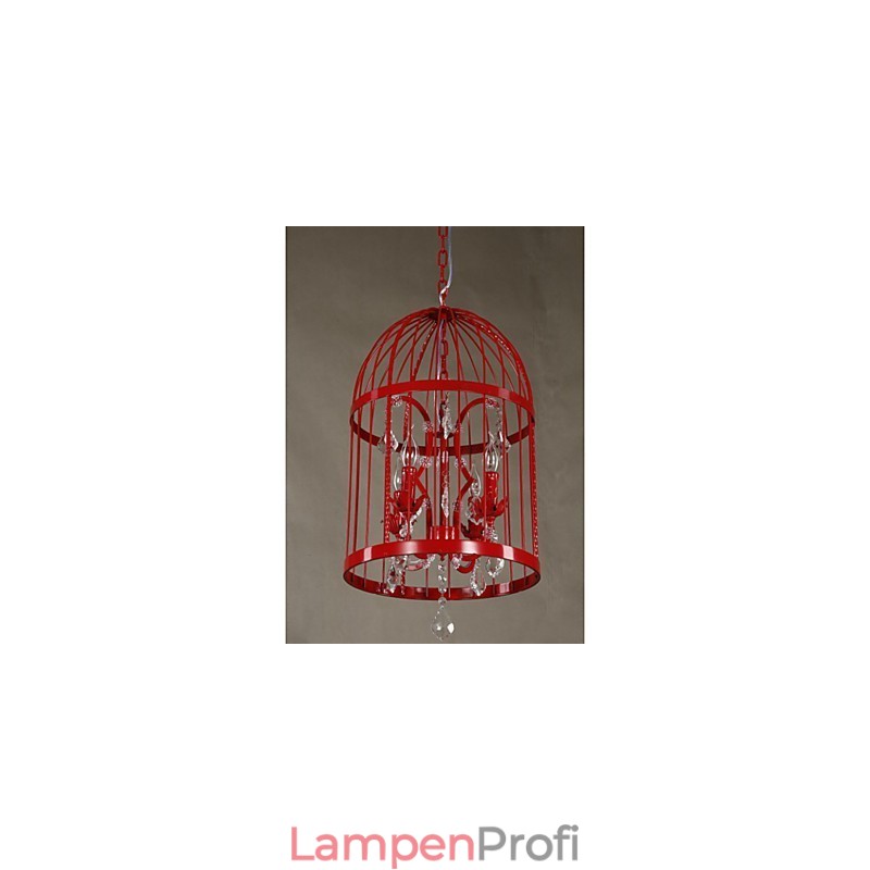 Vintage Eisen Käfig Treppe Lampe Kronleuchter Kristall