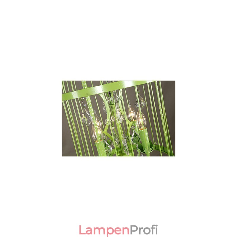 Vintage Eisen Käfig Treppe Lampe Kronleuchter Kristall