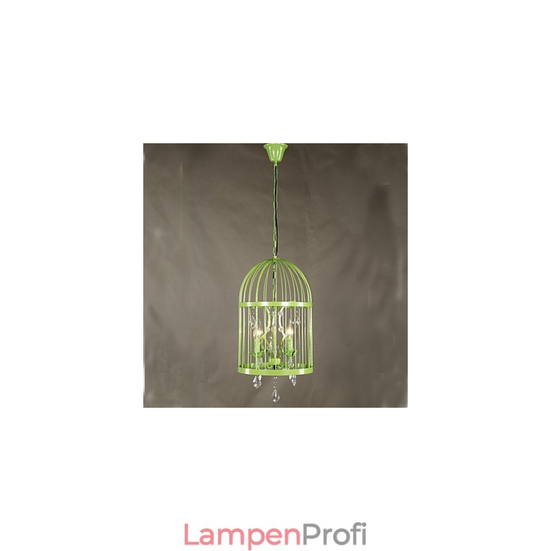 Vintage Eisen Käfig Treppe Lampe Kronleuchter Kristall