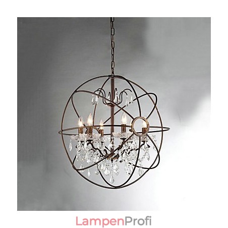 Vintage Crystal Painting Metal Chandelier Vintage Crystal Painting Metal Chandelier