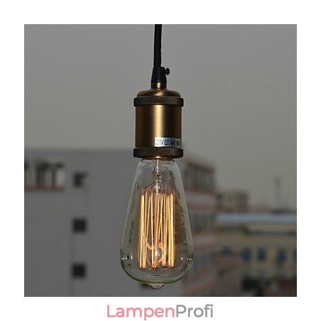 Pendelleuchte aus Metall mit Country-Malerei