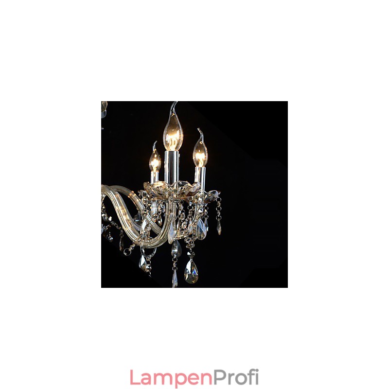 6 Lichter Luxus Kristall Kronleuchter Cognac Farbe K9 Kristall Kronleuchter