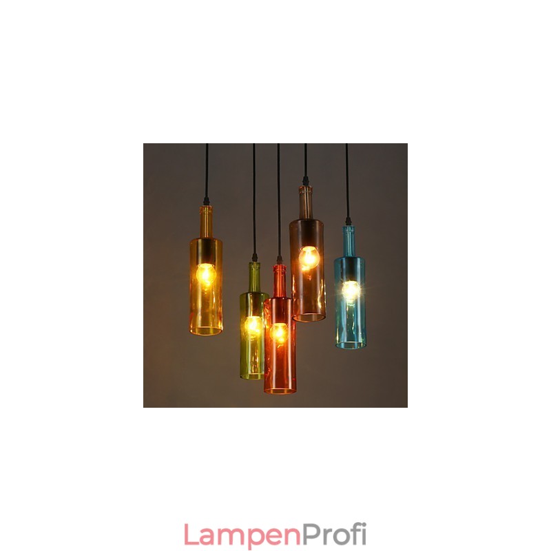 Diffuse Lichtfarbe Wiederherstellung der alten Weisen Flasche Droplight Pendelleuchte