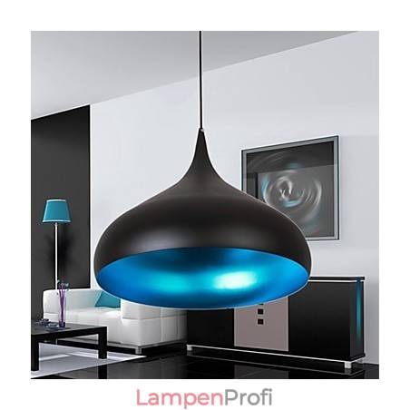 Moderne zeitgenössische Retro-Schüssel Mini-Stil Malerei Pendelleuchte