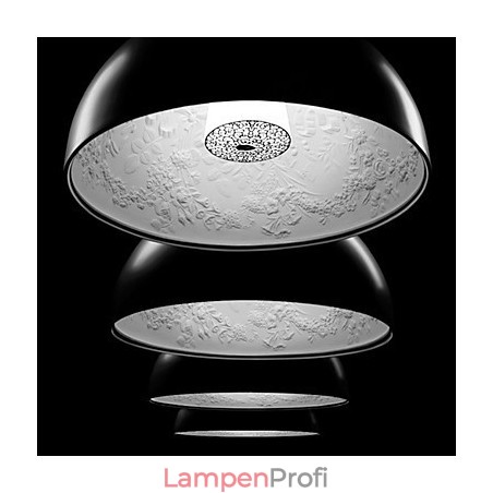 Moderne zeitgenössische Pendelleuchte im Mini-Stil mit Gemälde