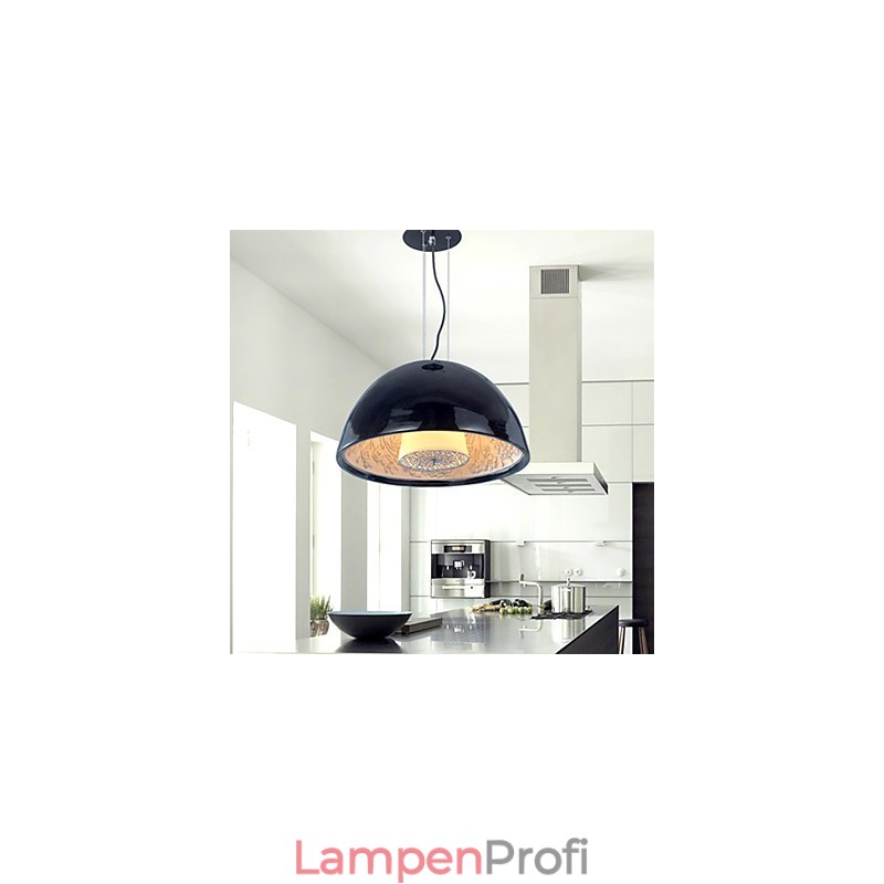 Moderne zeitgenössische Pendelleuchte im Mini-Stil mit Gemälde