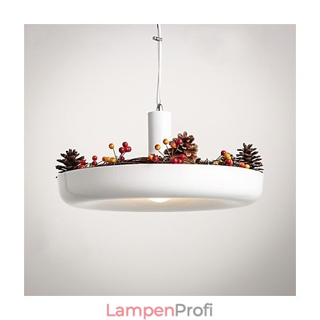 Modernes, zeitgenössisches, dekoratives Design, Pendelleuchte, Familie, reinweiß