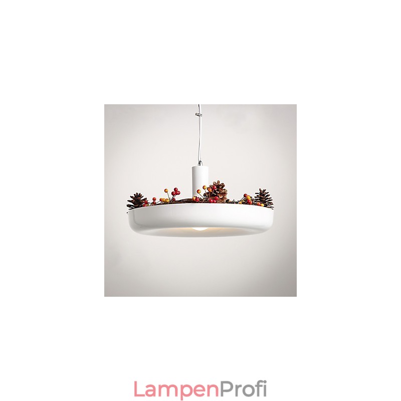 Modernes, zeitgenössisches, dekoratives Design, Pendelleuchte, Familie, reinweiß