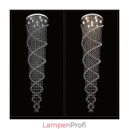 Deckenleuchter Pendelleuchte Lampe Leuchten mit K9 Kristall Doppelspirale Deckenleuchter Pendelleuchte Lampe Leuchten mit K9 Kristall Doppelspirale