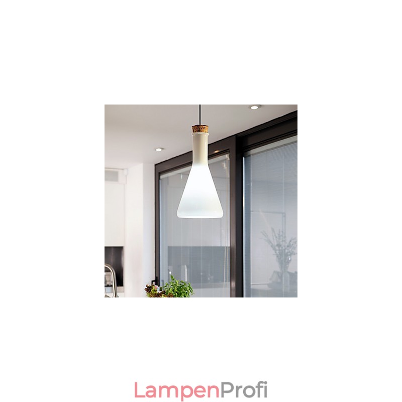 Moderne Pendelleuchte im zeitgenössischen Mini-Stil mit Gemälde