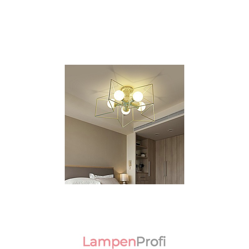 3W Vintage Country Painting Metall Pendelleuchte Garage