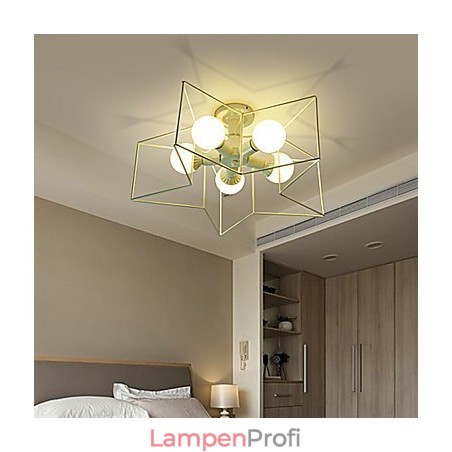 3W Vintage Country Painting Metall Pendelleuchte Garage