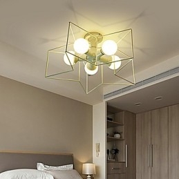 3W Vintage Country Painting Metall Pendelleuchte Garage