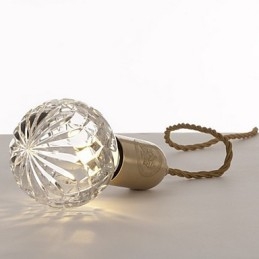 Moderne Pendelleuchte im zeitgenössischen Vintage-Mini-Stil aus goldenem Metall