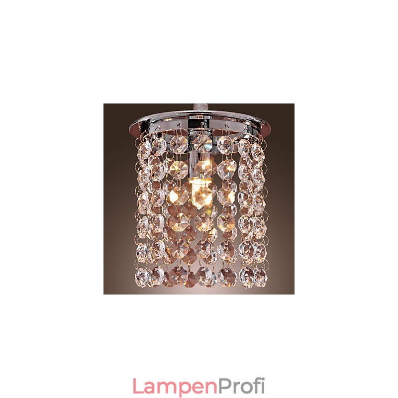 Moderne, zeitgenössische Pendelleuchte im Mini-Stil aus galvanisiertem Kristall