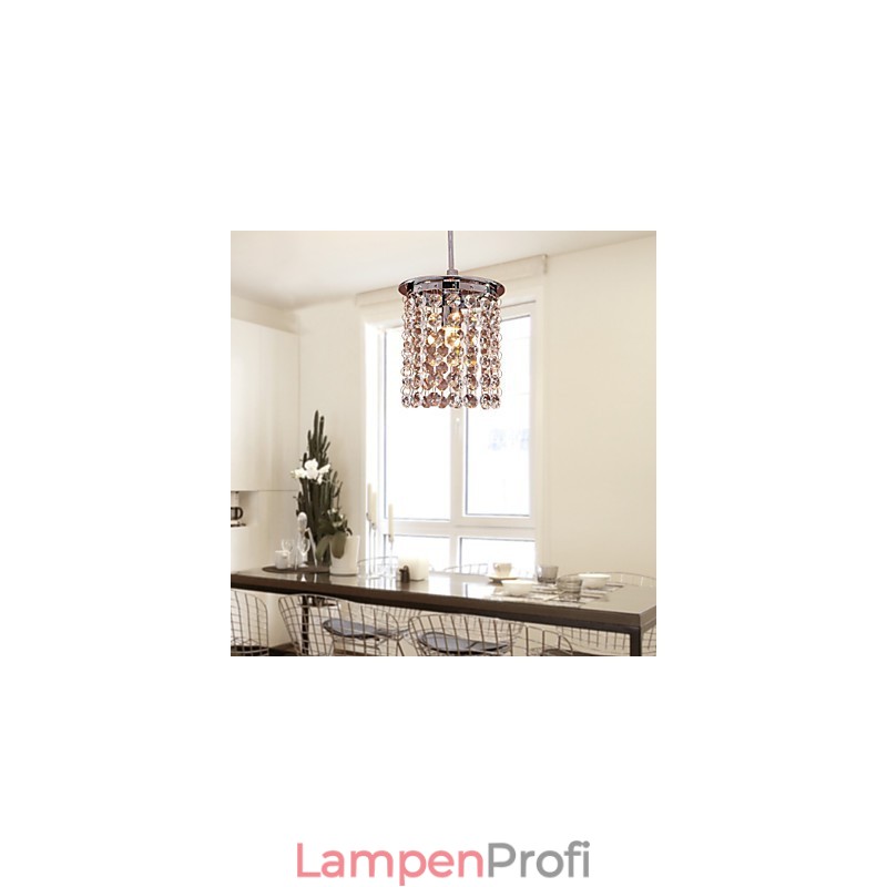 Moderne, zeitgenössische Pendelleuchte im Mini-Stil aus galvanisiertem Kristall