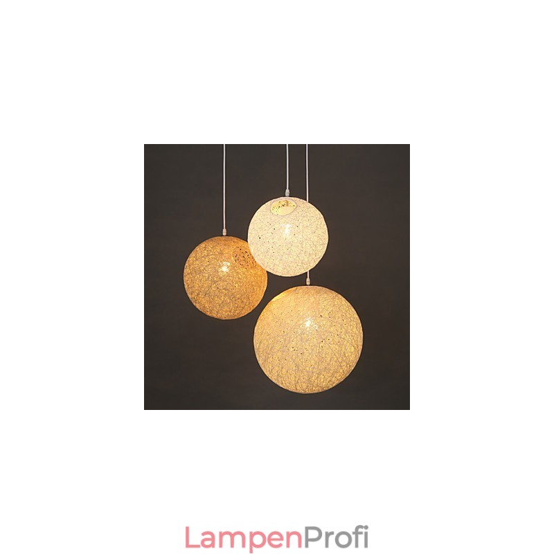 Zeitgenössische und vertraglich vereinbarte sphärische Cany Art Lampe Hanf Ball Pendelleuchte