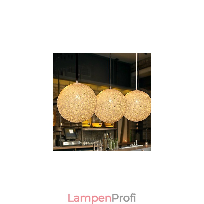 Zeitgenössische und vertraglich vereinbarte sphärische Cany Art Lampe Hanf Ball Pendelleuchte