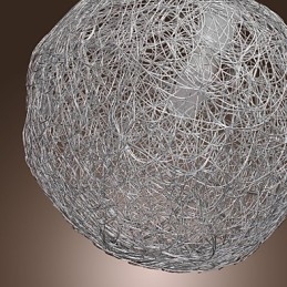 Moderne zeitgenössische Pendelleuchte im Mini-Globus-Stil aus Chrom