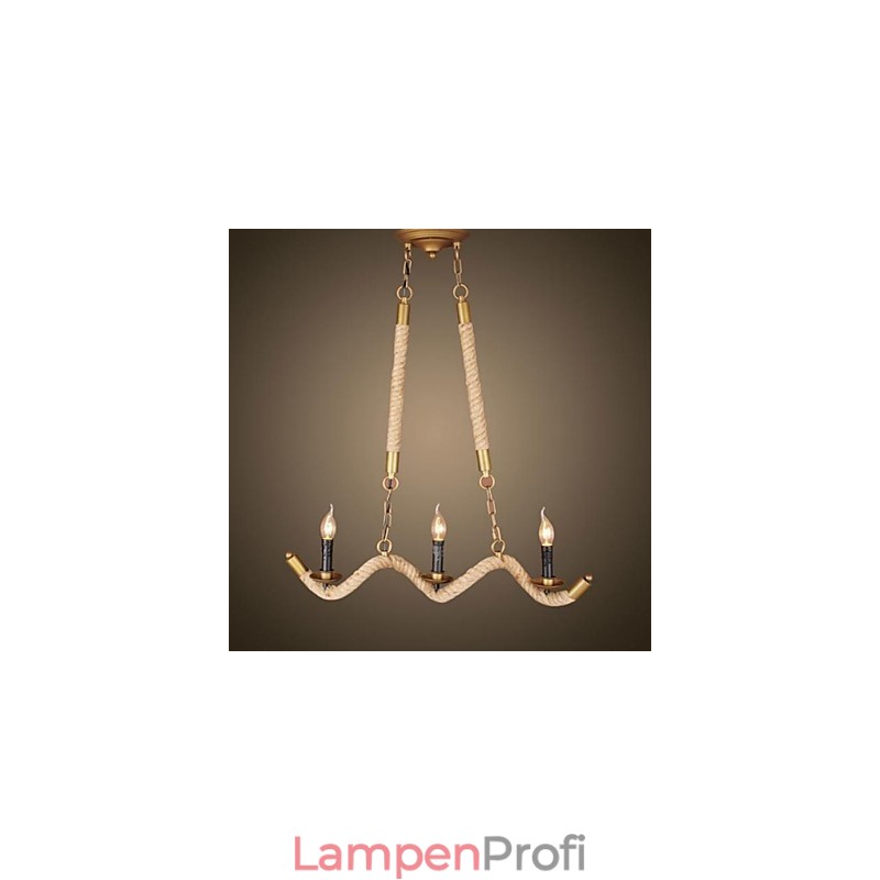 Traditionelle klassische rustikale Lodge Vintage Retro Country Antik Messing Metall Pendelleuchte