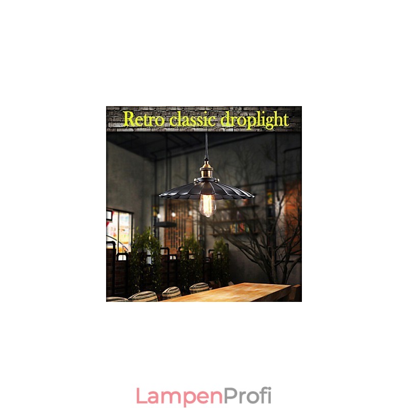 Retro-Klassiker im europäischen Stil Pendelleuchte Metall Art Droplight