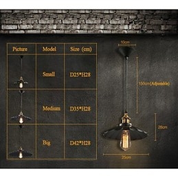 Retro-Klassiker im europäischen Stil Pendelleuchte Metall Art Droplight