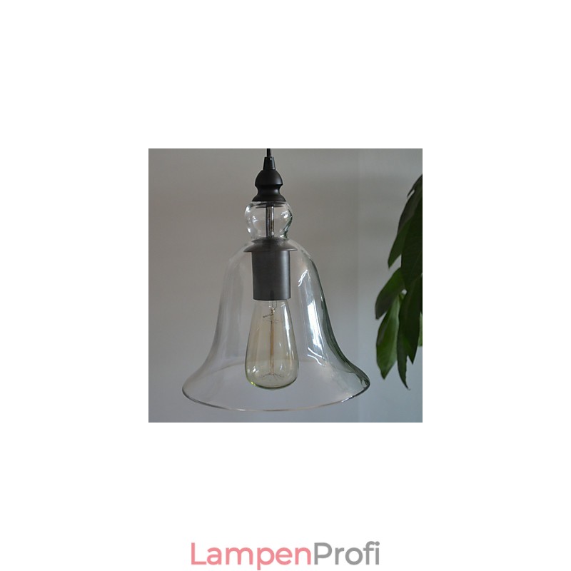 Traditionelle, klassische Pendelleuchte im Vintage-Schalen-Mini-Stil