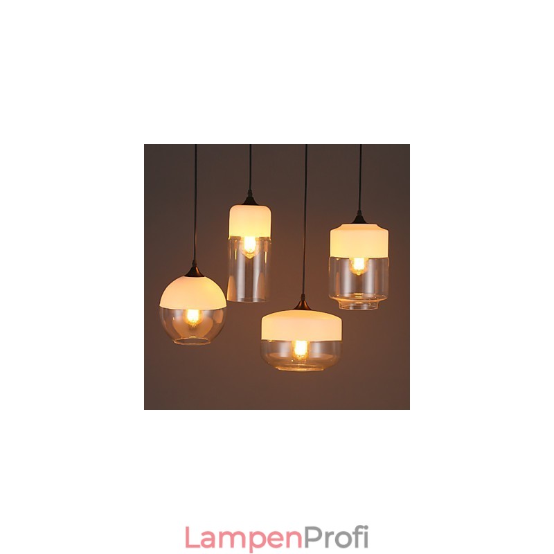 Die Kunst-Kronleuchterlampe aus Schmiedeeisen und Glas von The Nordic Creative Stair Shop