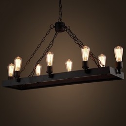 Moderne Retro Loft Kronleuchter Amerikanischen Land Kronleuchter Kreative Industrielle Café Lampe Lichter