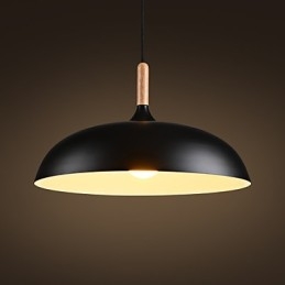 Retro Pendelleuchte Malerei Holz + Metall Cafe Pendelleuchten