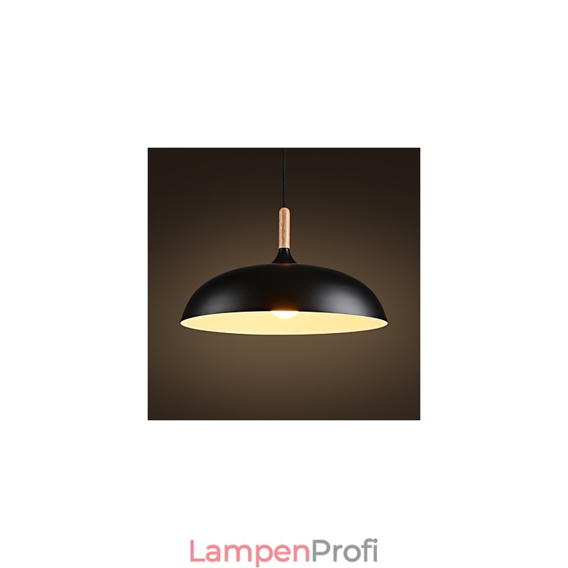Retro Pendelleuchte Malerei Holz + Metall Cafe Pendelleuchten