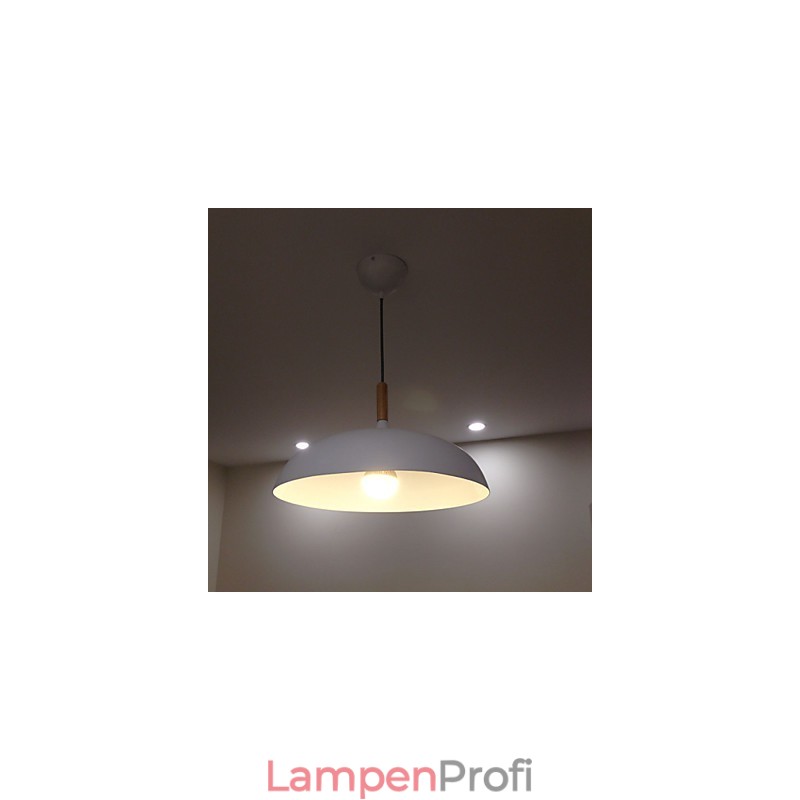 Retro Pendelleuchte Malerei Holz + Metall Cafe Pendelleuchten
