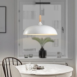 Retro Pendelleuchte Malerei Holz + Metall Cafe Pendelleuchten
