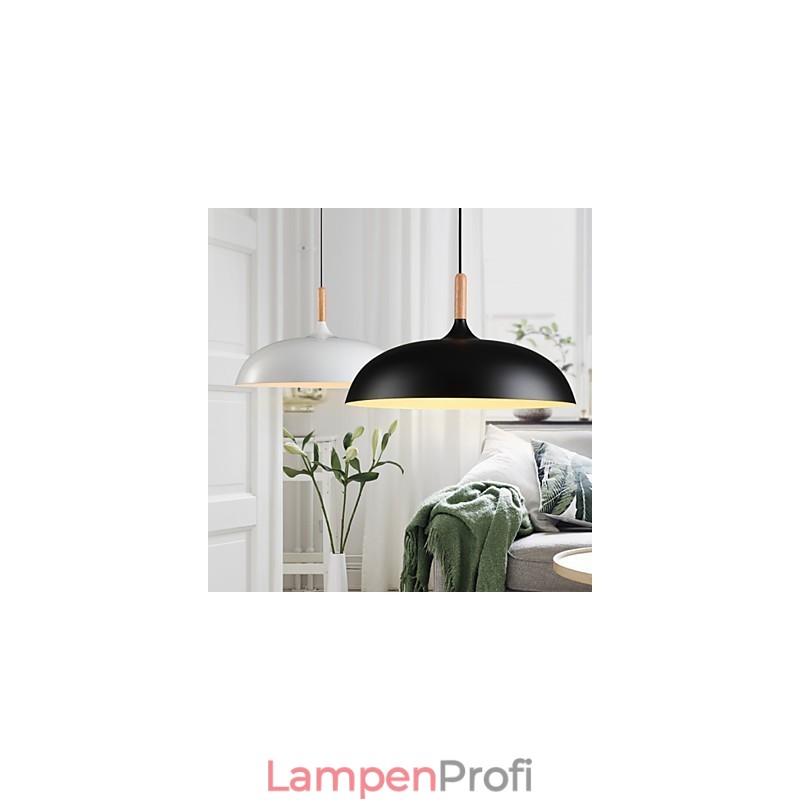 Retro Pendelleuchte Malerei Holz + Metall Cafe Pendelleuchten