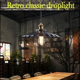 Retro-Klassiker im europäischen Stil Pendelleuchte Metall Art Droplight