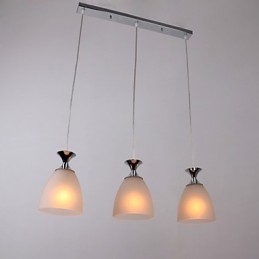 Moderne zeitgenössische Pendelleuchte im Insel-Mini-Stil aus Chrom