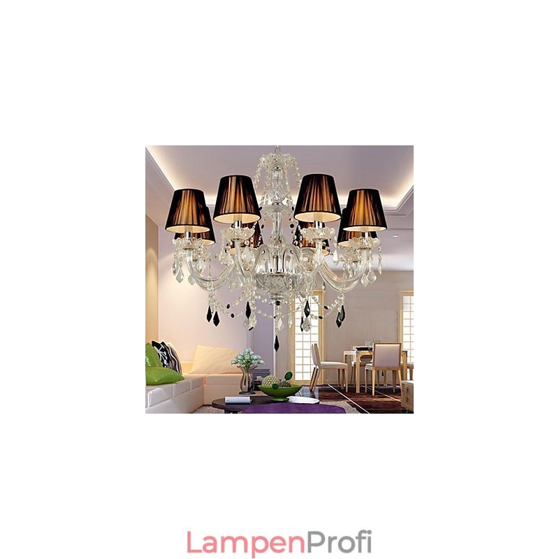 Eleganter Kristall-Kronleuchter mit 8 Lichtern