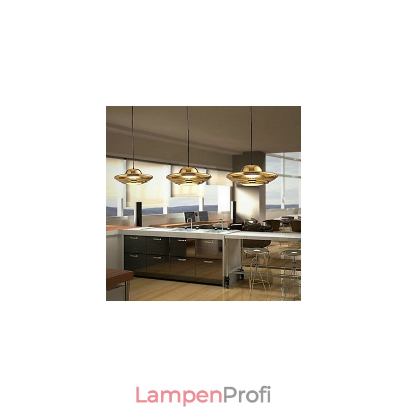 Hängelampe Garage aus galvanisiertem Metall im Landhausstil