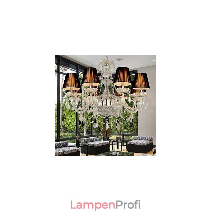 Eleganter Kristall-Kronleuchter mit 8 Lichtern