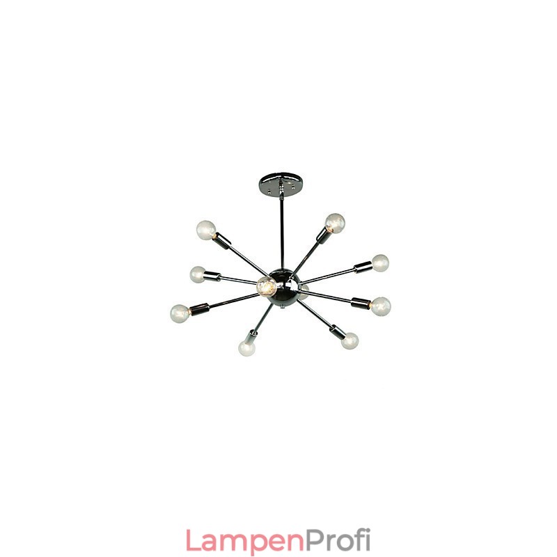 Pendelleuchte im Mini-Stil aus verchromtem Metall im Landhausstil