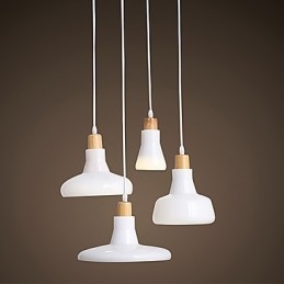 Kreative charakteristische 4-flammige Pendelleuchte mit Eisenschirm