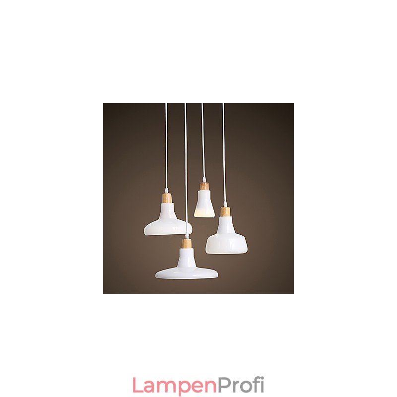 Kreative charakteristische 4-flammige Pendelleuchte mit Eisenschirm