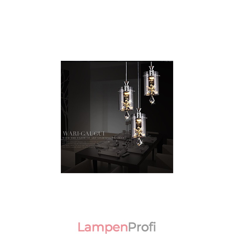 Moderne zeitgenössische Kristall andere Glas Pendelleuchte