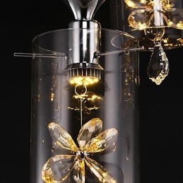 Moderne zeitgenössische Kristall andere Glas Pendelleuchte