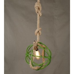 Retro Cafe Art Kronleuchter Kronleuchter Seil