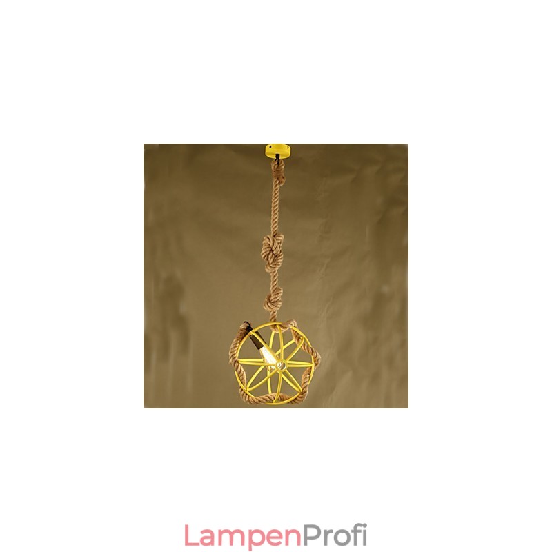 Retro Cafe Art Kronleuchter Kronleuchter Seil