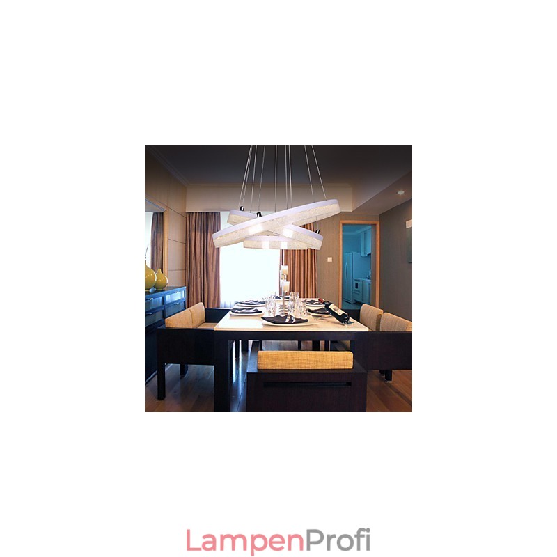 Kristall Pendelleuchte Moderne Lampe Drei Ringe