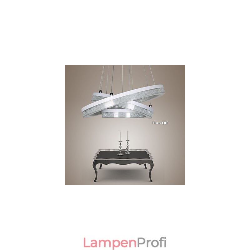 Kristall Pendelleuchte Moderne Lampe Drei Ringe